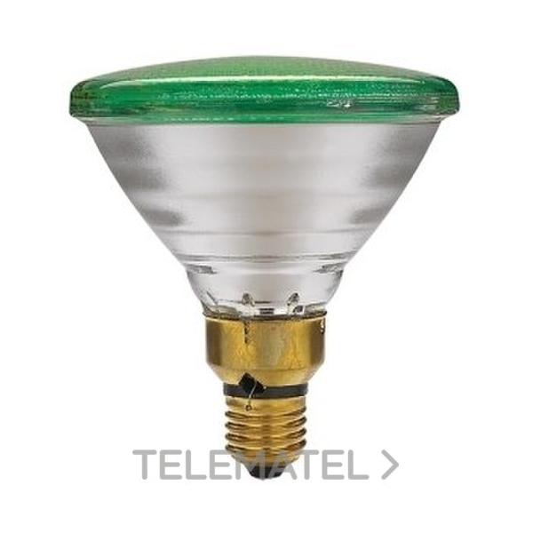 LAMP.PAR 38 FLOOD PINTADO 80W E27 VERDE