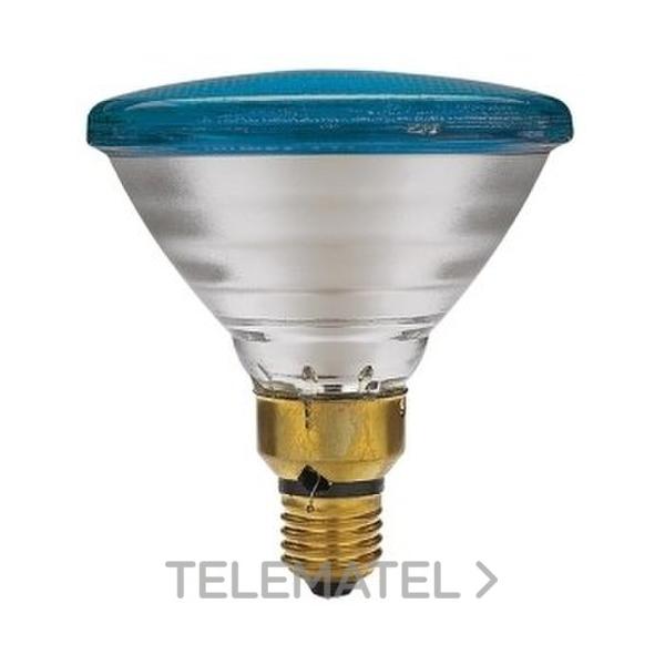 LAMP.PAR 38 FLOOD PINTADO 80W E27 AZUL