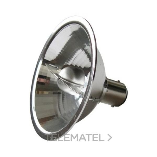 LÁMPARA HALÓGENA DR70 12V 50W 8 REFLECTOR DE ALUMINIO ba15d