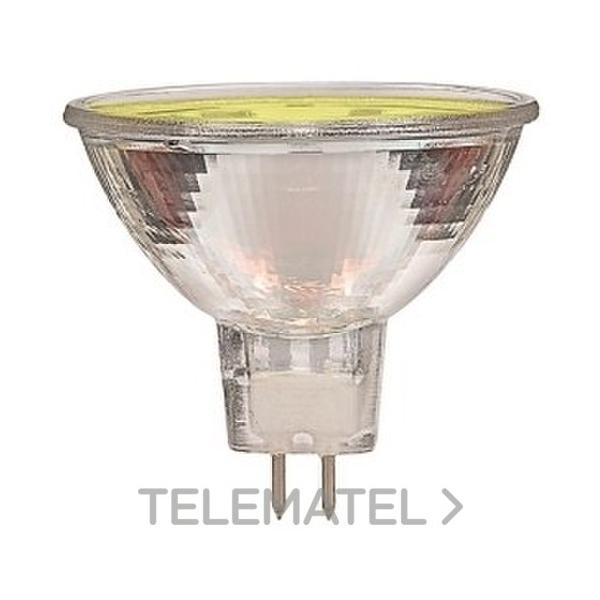 LÁMPARA DICROICA DECORATIVA CON VIDRIO DE PROTECCIÓN 12V 50W EXN AMARILLO