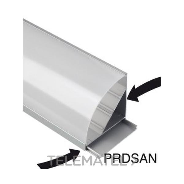 PERFIL PARA COBERTURA CÚPULA 45° DURASTRIP IP20 ALUMINIO