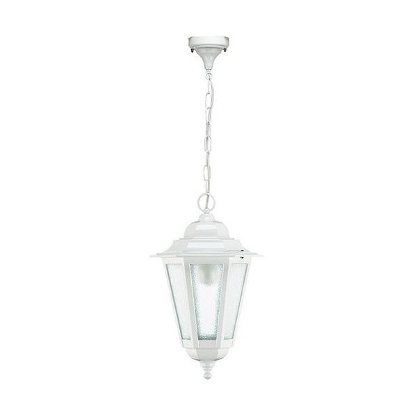 LUMINARIA ELITE-6 colgar-41 E-27 DIFUSOR TRANSPARENTE BLANCO