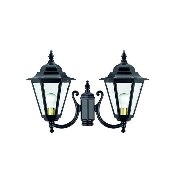 FAROLA ELITE-6 2 CABEZAS E-27 DIFUSOR TRANSPARENTE BLANCO