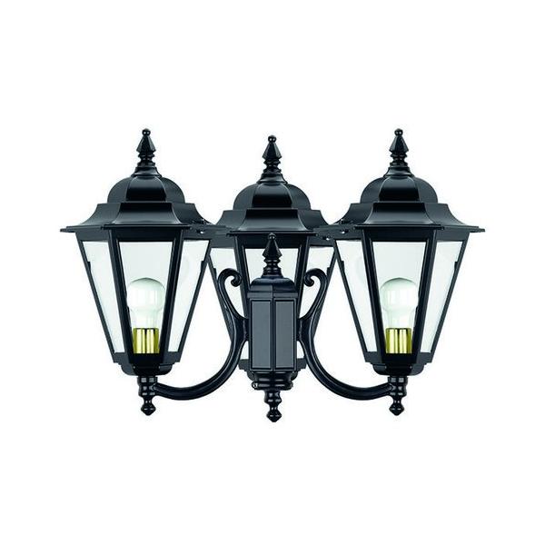 FAROLA ELITE-6 3 CABEZAS E-27 DIFUSOR TRANSPARENTE BLANCO