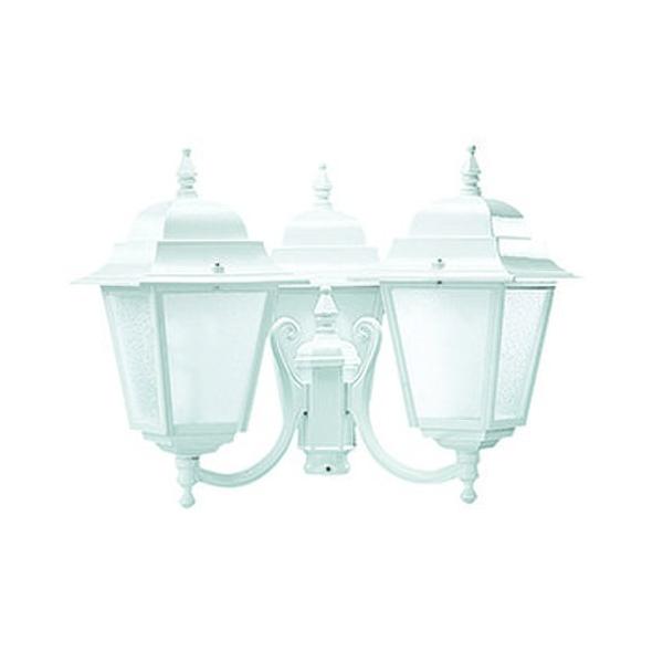 FAROLA ELITE-4 CON 3 CABEZAS E27 MATE BLANCO