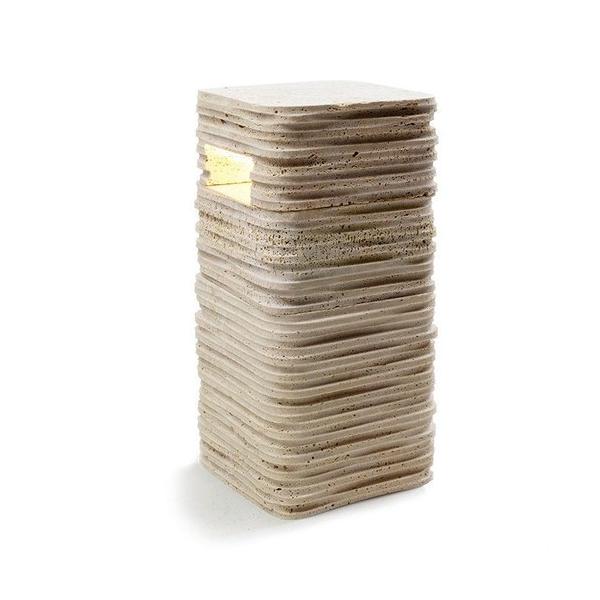 BALIZA PLIATO GU10 LED 5W 200x400 TRAVERTINO