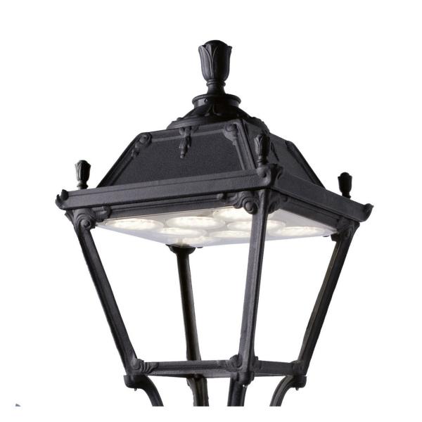 FAROLA CITY INDURA IP65 GX53 NEGRO