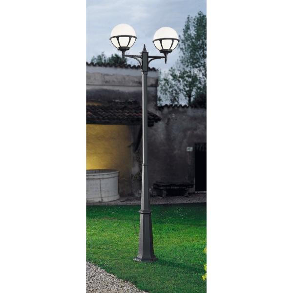 COLUMNA ROUND 2CAB IP44 E27 ANTRACITA