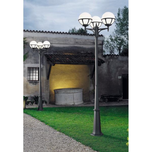 COLUMNA ROUND 3CAB IP44 E27 ANTRACITA