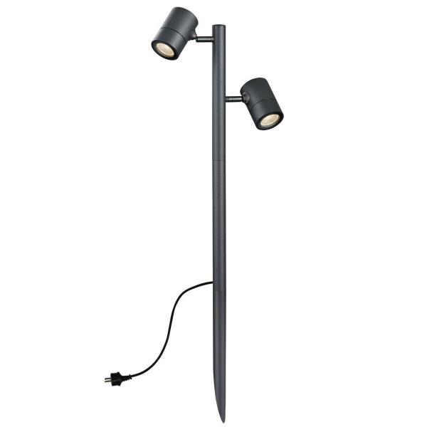 PIQUETA MANLY IP44 LED 2x5W 600lm ANTRACITA