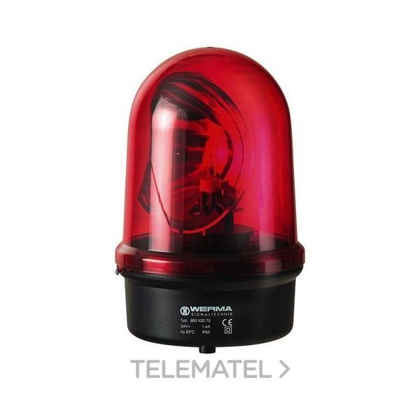 LUZ ROTATIVA 883 HALGENA 230VCA ROJO