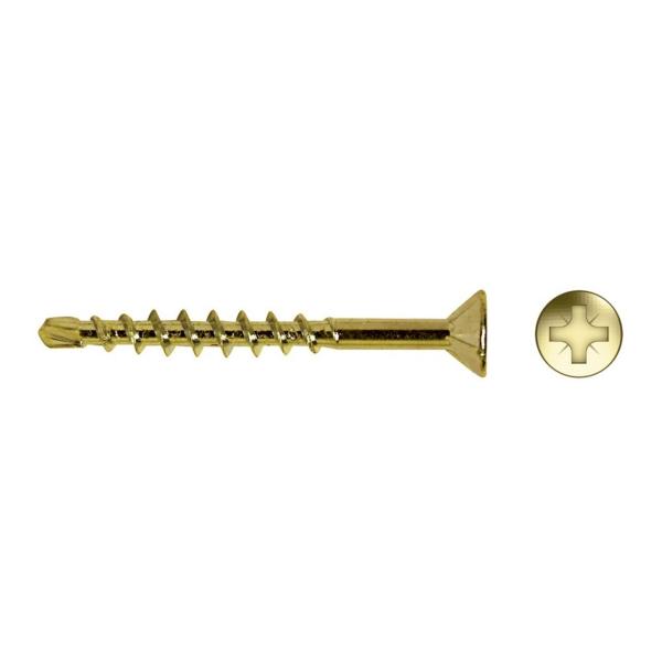 TORNILLO MADERA PUNTA BROKA 4.3x30mm BICROMATADO