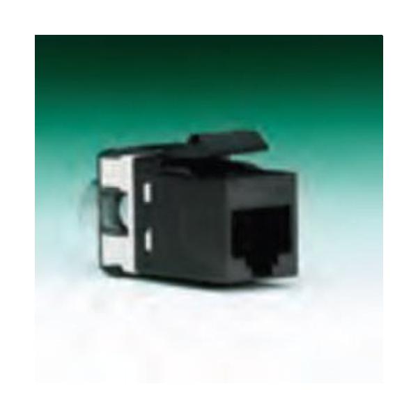 CONECTOR AMP MODULAR RJ45 Cat.6 Y 8 VÍAS EN NEGRO