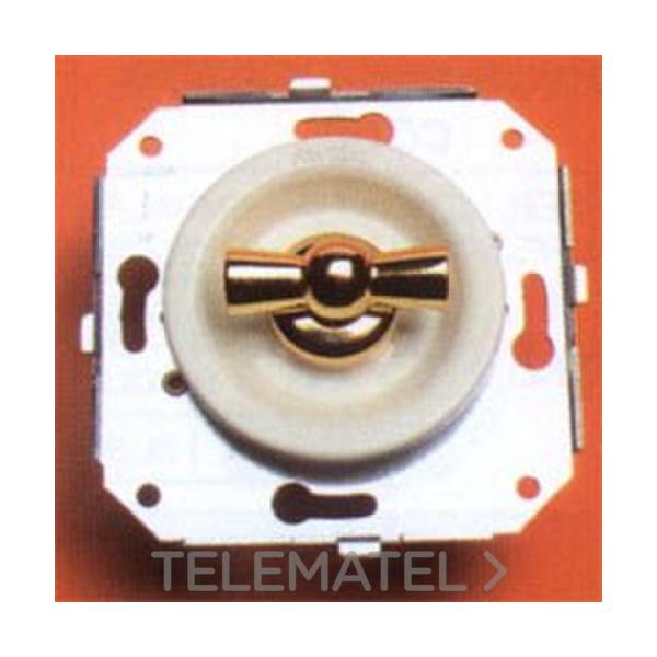 INTERRUPTOR VENEZIA 2P CROMO / BLANCO (PACK)