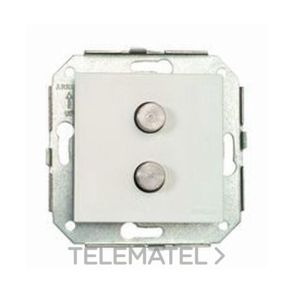 PULSADOR DOBLE 10A 250V DORADO MARRÓN (PACK)