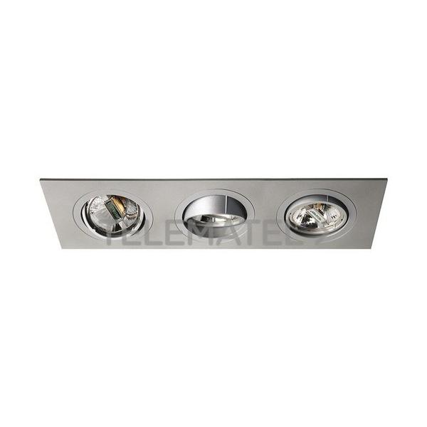 LUMINARIA FOCO 3xPAR16 230V 296x92 GRIS