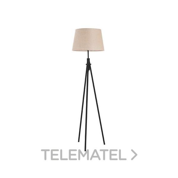 PIE SALON A TU ESTILO IP20 E27 60W NEGRO