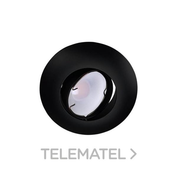 EMPOTRABLE REDONDO 7W 520lm 3000K BASCULANTE DE FUNDICIÓN DE ALUMINIO IP20 NEGRO