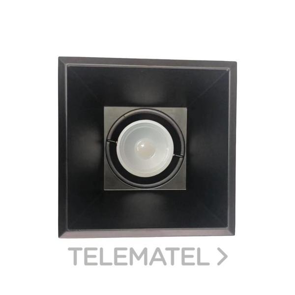 EMPOTRABLE REDONDO 7W 520lm 6000K FIJO DE FUNDICIÓN DE ALUMINIO IP20 NEGRO