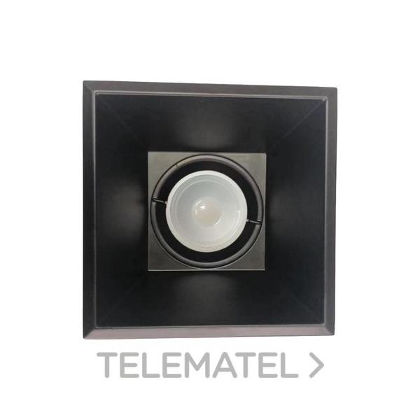 EMPOTRABLE REDONDO 7W 520lm 3000K FIJO DE FUNDICIÓN DE ALUMINIO IP20 DIMM NEGRO