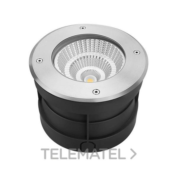 FOCO EMPT.P/SU.20W 1620lm 3000K INOX CRIST.TEMPL.IP67 Al