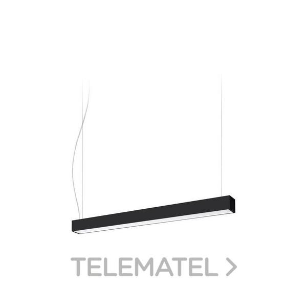 PANTALLA LED 40W 4000lm 4000K PARA SUPERFICIE O COLGANTE DE ALUMINIO IP20 NEGRO