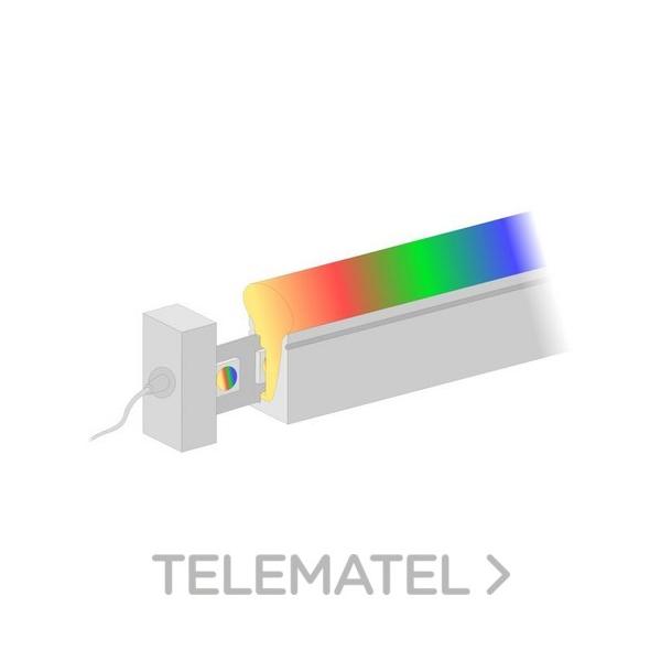 PERFIL FLEXIBLE LATERAL ESTANCO NEN 4 CON TIRA LED RGBW CLIDA 19,2W/m IP67