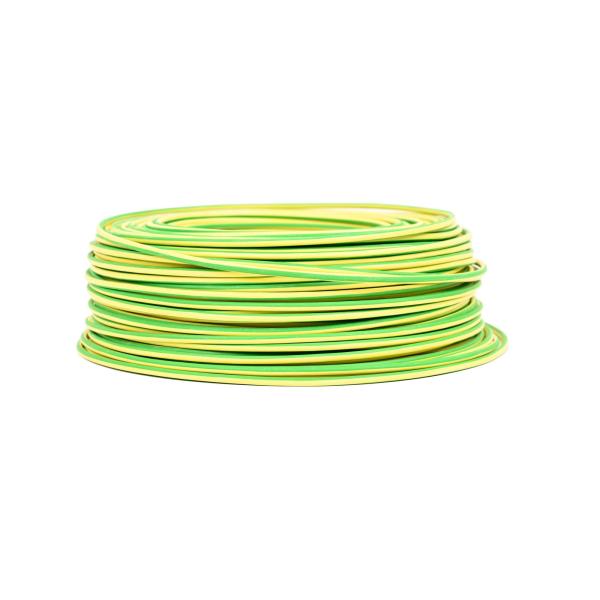 CABLE LISTIN LIBRE HALOGENOS 10mm. AMARILLO/VERDE (rollo)